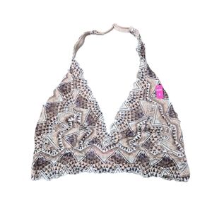PINK Victoria's Secret lace halter bralette Size Small
